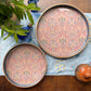 Delicate Jaal Enamel Round Tray
