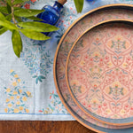 Delicate Jaal Enamel Round Tray
