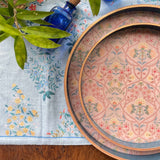 Delicate Jaal Enamel Round Tray