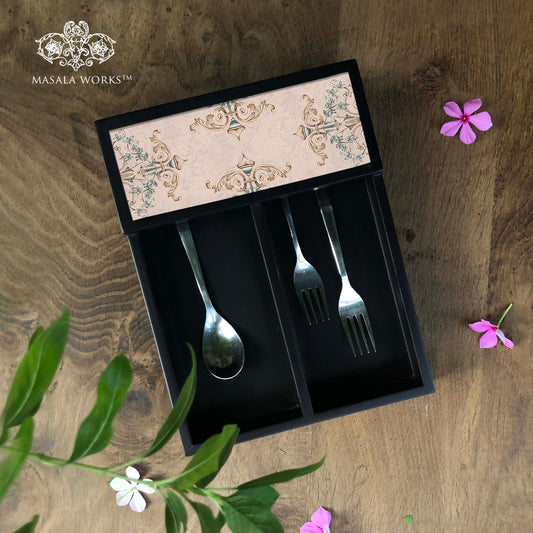 Pale Florids Cutlery Tray