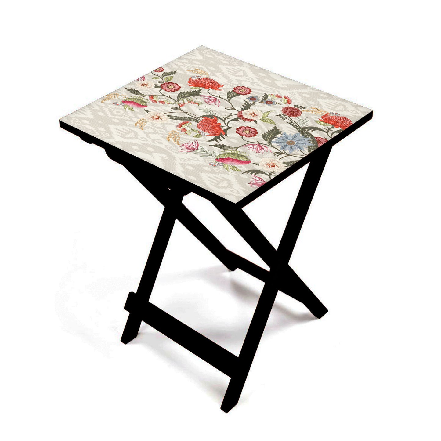 Ikat Chintz Folding Table