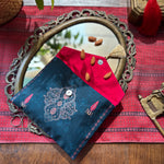 Ornate Mughal Boota Deep Blue Gift Envelope - Medium
