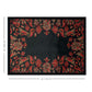 Black Paisley Fabric Table mats (set of 2)
