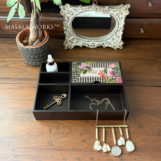 Monochrome Meadow Organiser Tray