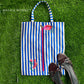 Stripes And Petal Shoe Bag