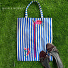 Stripes And Petal Shoe Bag