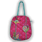 Fuchsia Blossom Oval Tote Bag