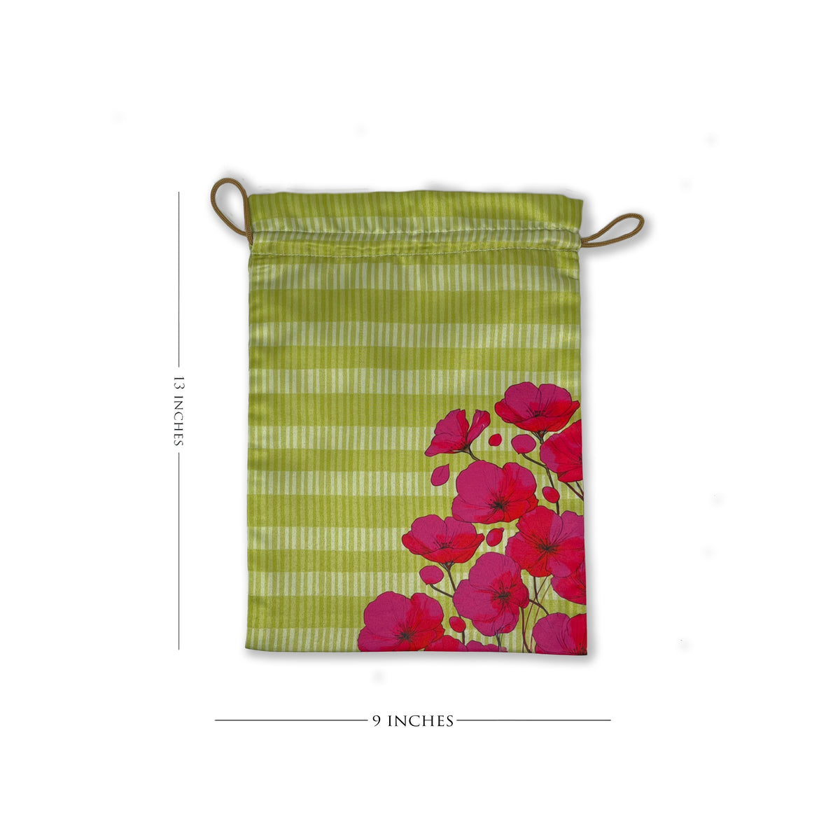 Poppy Rush Drawstring Pouches