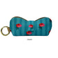 Striped Flower Spectacle Case With Ring