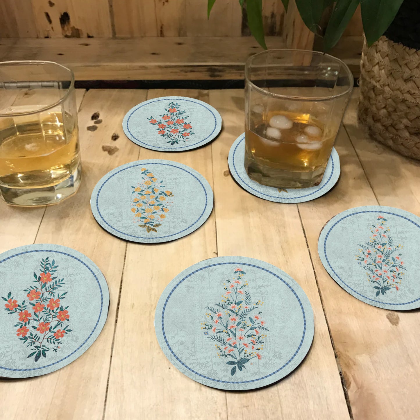 Floral Bushes Coasters