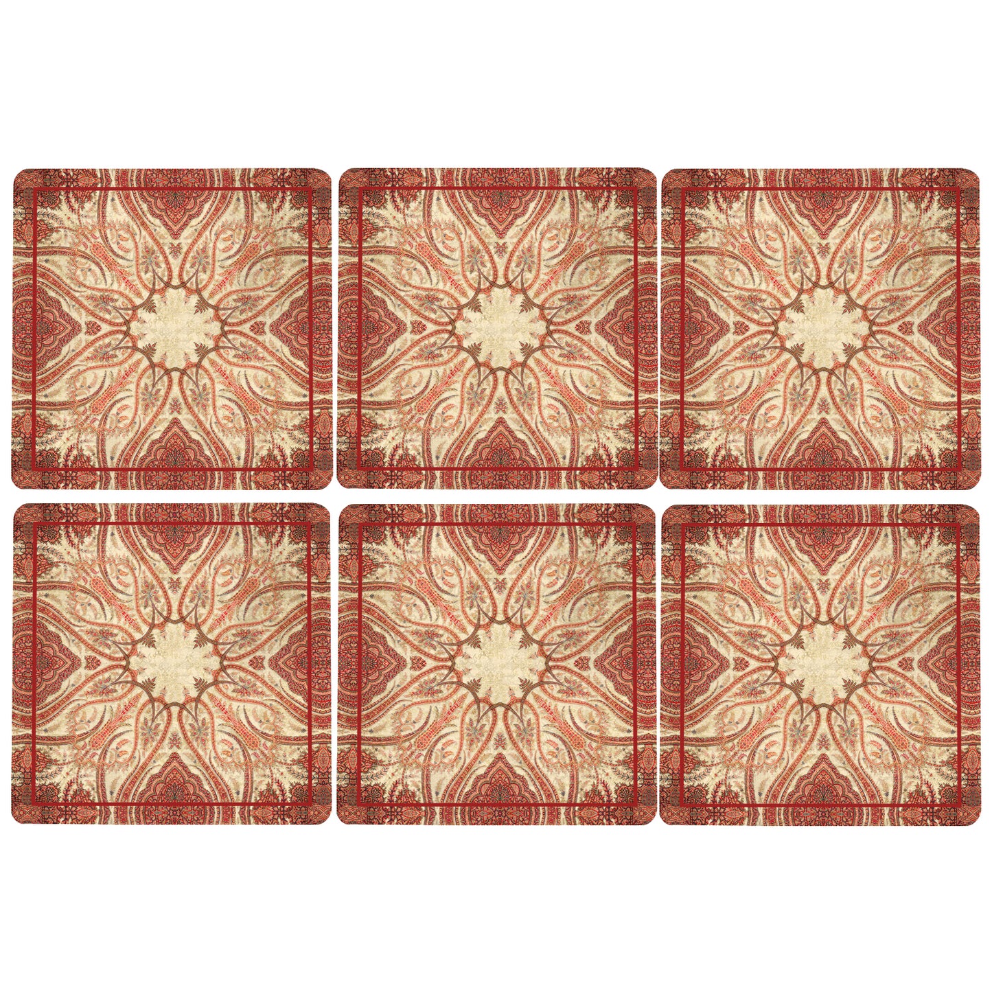 Paisley Jaal Coasters
