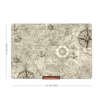 Nautical Map Laptop Stand