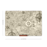 Nautical Map Laptop Stand