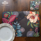 Midnight Foliage Laminated Tablemat