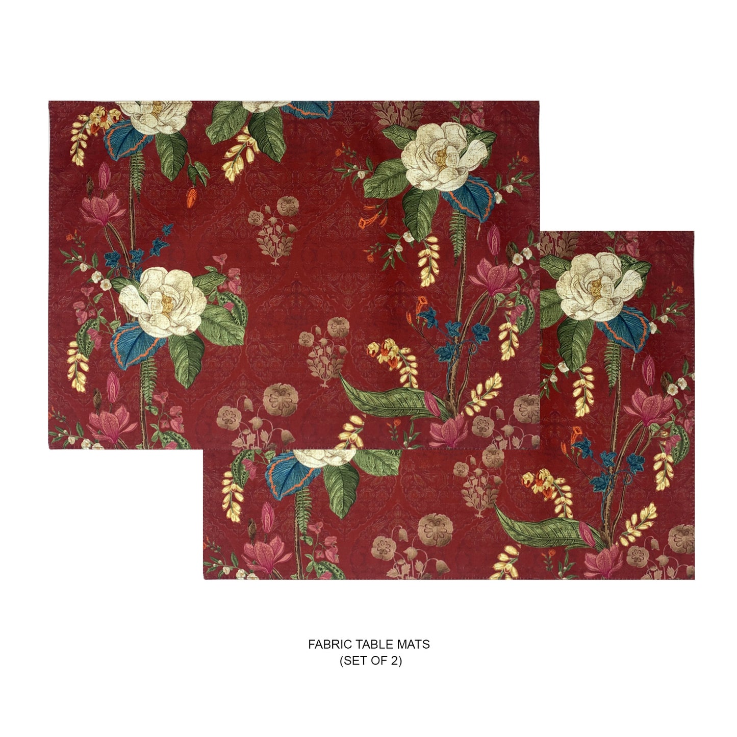 Indian Mogra Fabric Table mats (set of 2)