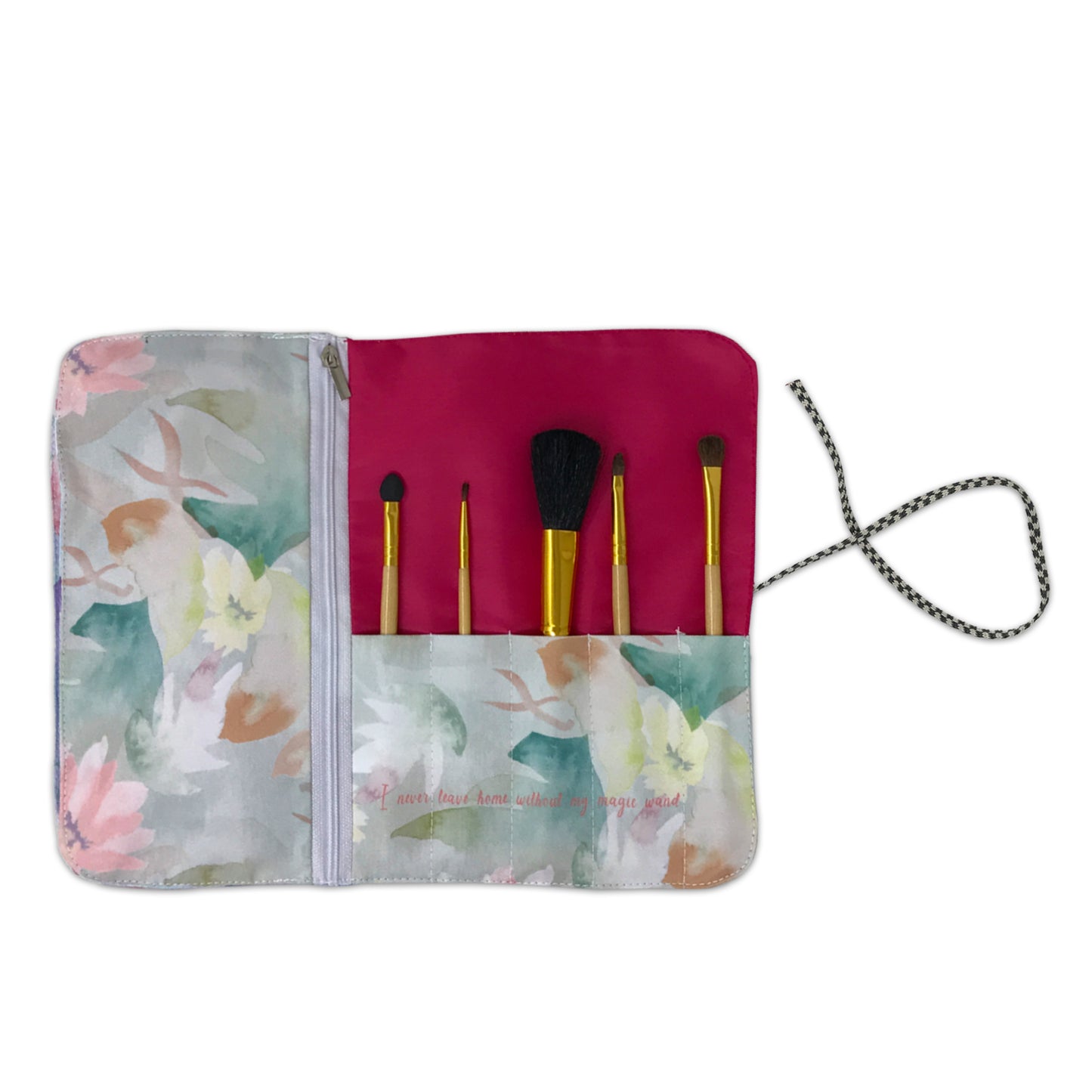 Subtle Foliage Makeup Pouch