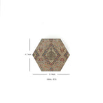 Classic Persian Kilim Hexagon Box
