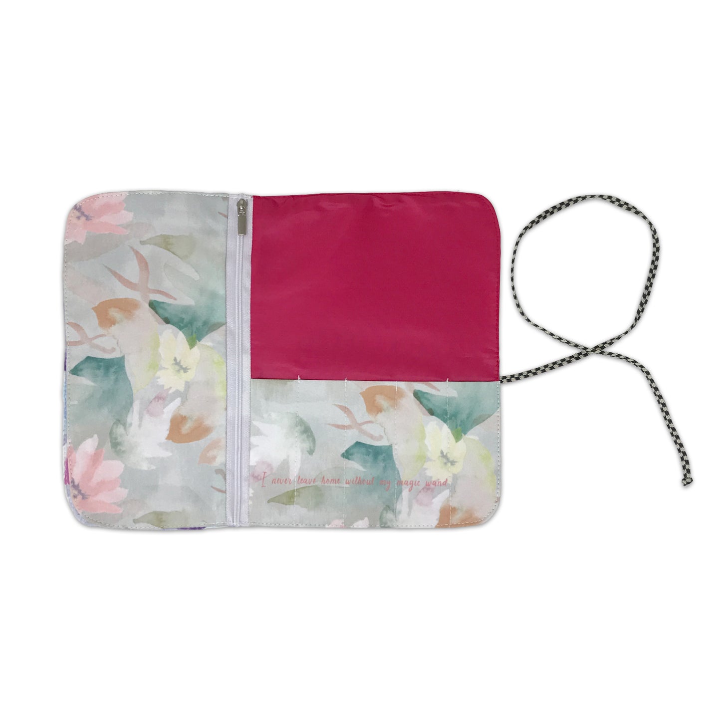 Subtle Foliage Makeup Pouch