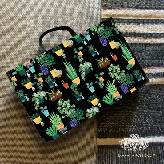 Midnight Botanical Lap Tray