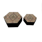 Classic Persian Kilim Hexagon Box