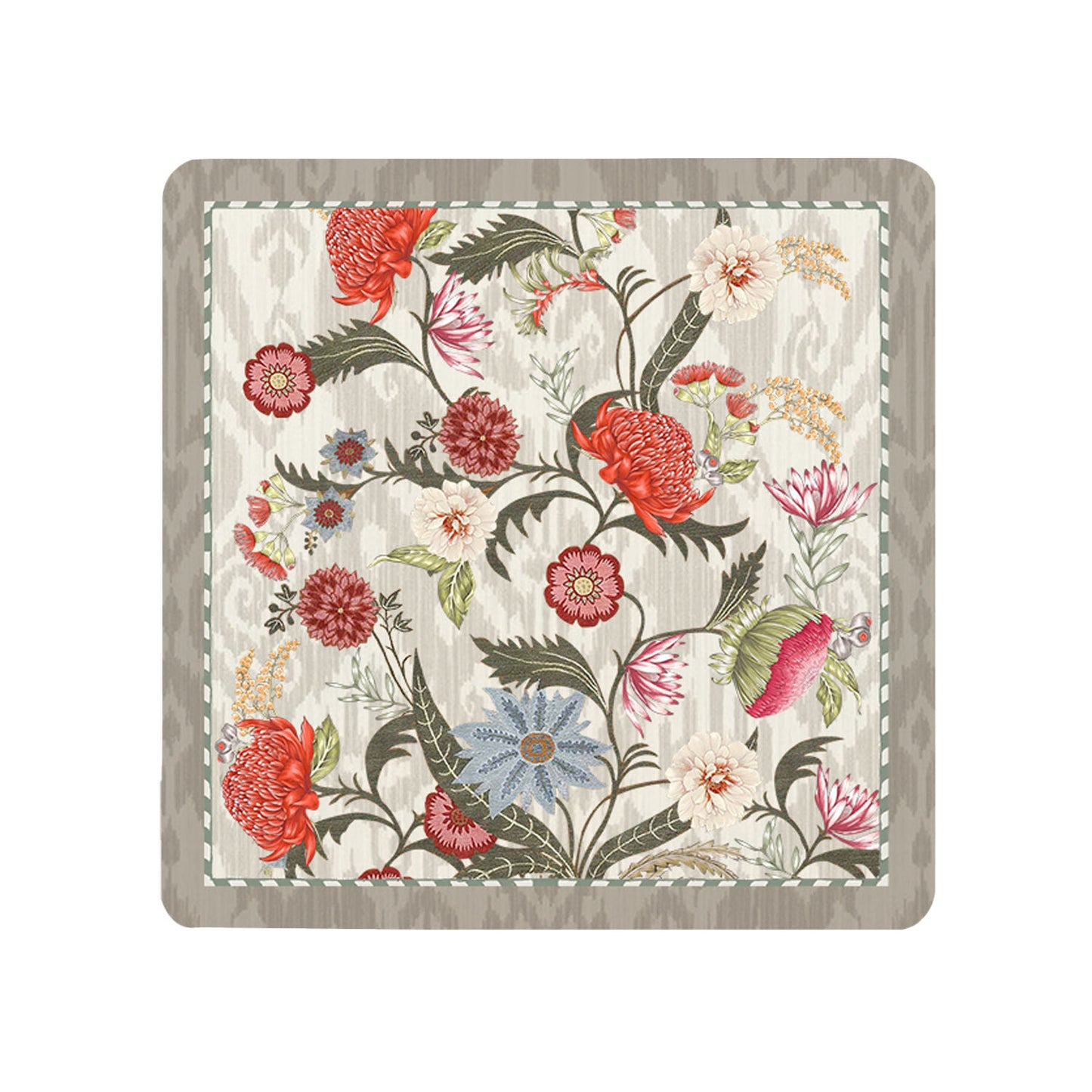 Ikat Chintz Coasters