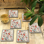 Ikat Chintz Coasters