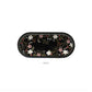 Midnight Bloom  Oval Tray Set