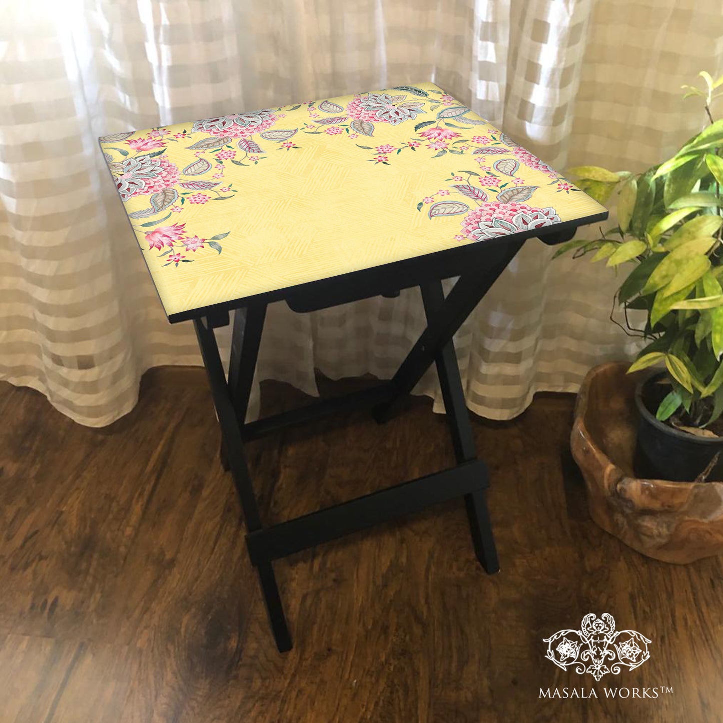 Asters Chintz Folding Table