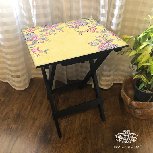 Asters Chintz Folding Table
