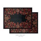Black Paisley Fabric Table mats (set of 2)