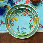 Tropical Fruit Canopy Enamel Round Tray