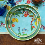 Tropical Fruit Canopy Enamel Round Tray