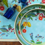 Tropical Fruit Canopy Enamel Round Tray