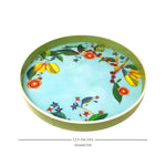 Tropical Fruit Canopy Enamel Round Tray