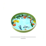 Tropical Fruit Canopy Enamel Round Tray
