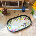 Lemon Lush Oval Medium Tray