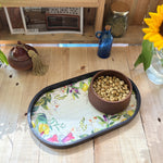 Lemon Lush Oval Medium Tray