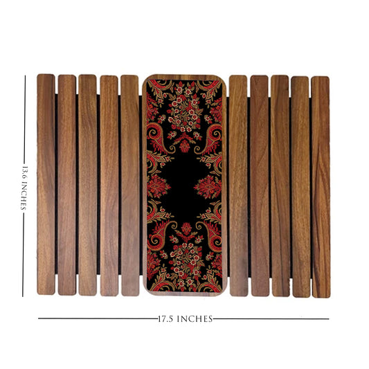 Pashmina Black Sofa Handle Mats