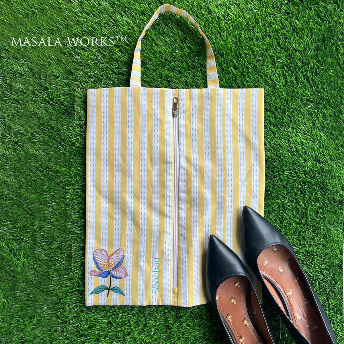 Striped Wilderness Shoe Bag