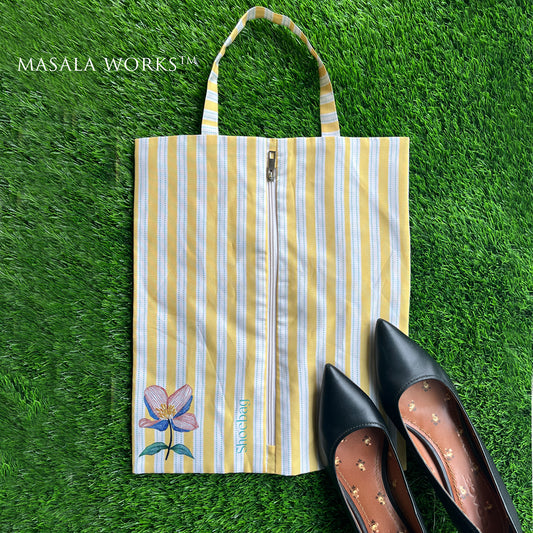 Striped Wilderness Shoe Bag