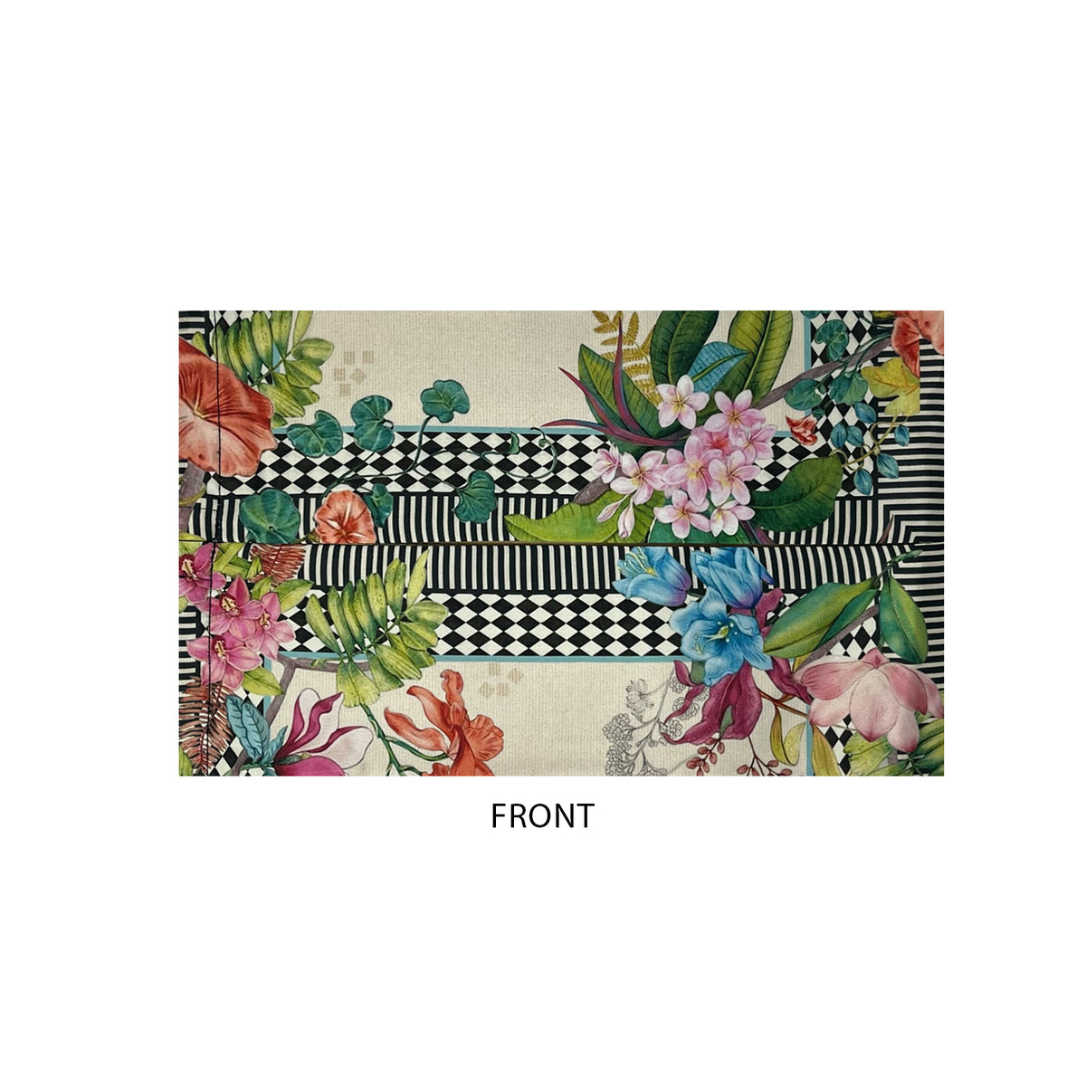 Monochrome Meadow Fabric Tissue Box Cover