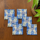 Blue Pottery Set Of 6 Coctail Napkins