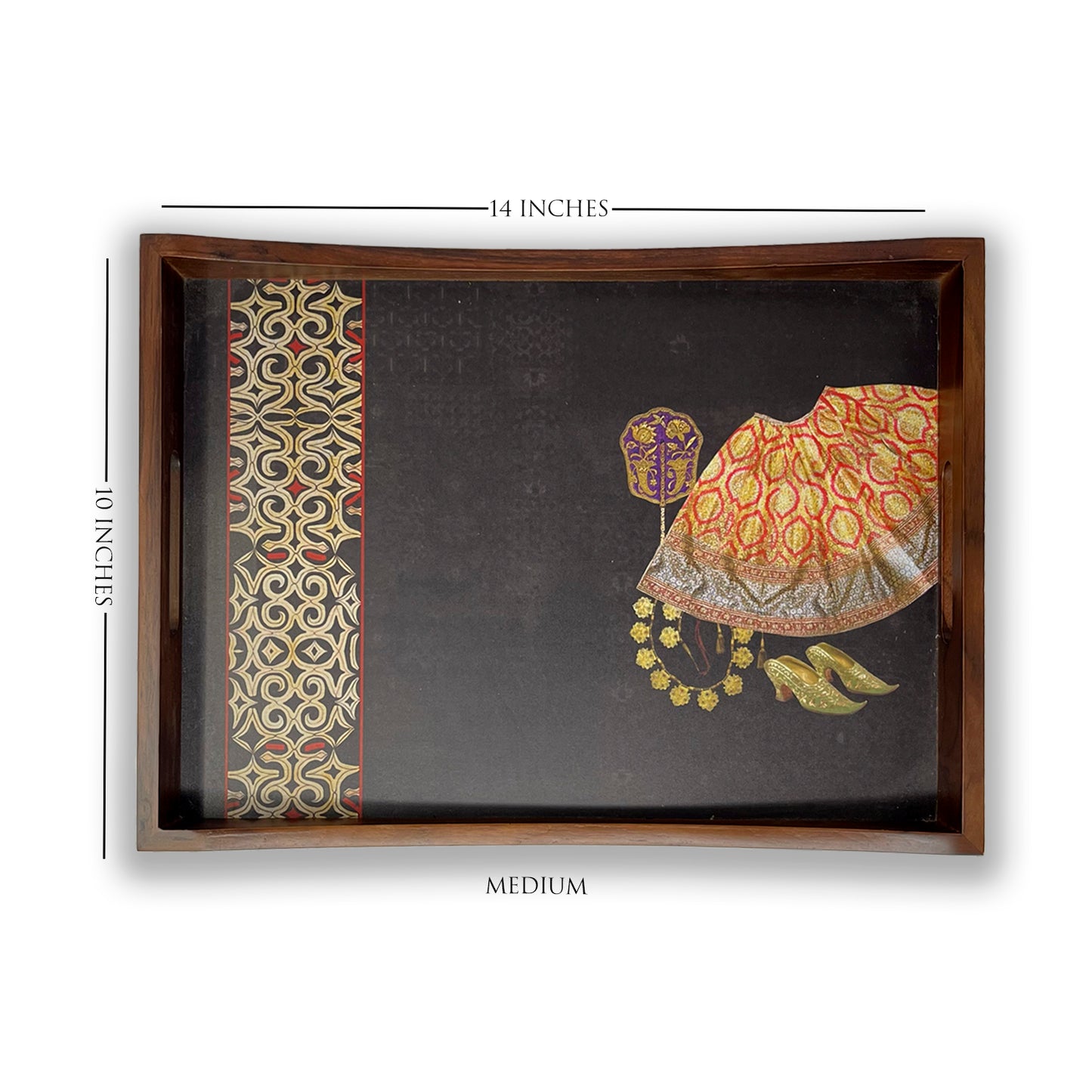 Royal Robe Wooden Tray Set