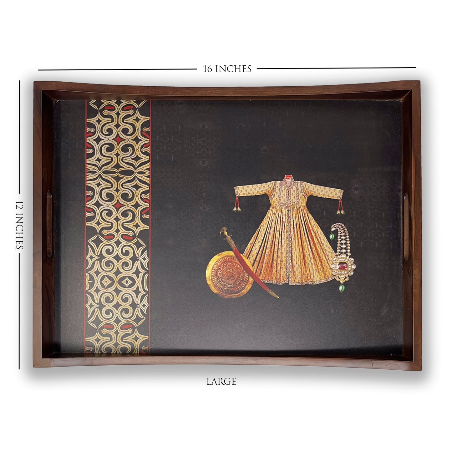 Royal Robe Wooden Tray Set