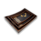 Royal Robe Wooden Tray Set