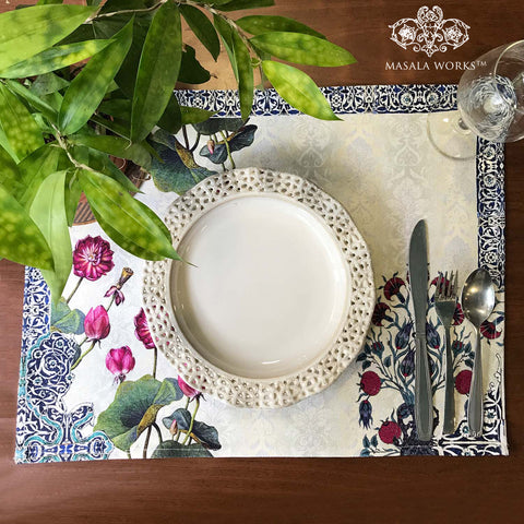 Enchanted Lotus Fabric Table mats (set of 2)