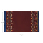 Red Floret Fabric Tissue Box Cover