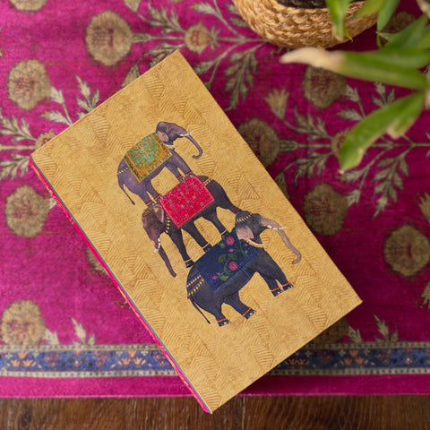 Majestic Elephant Pyramid Book Shaped Box