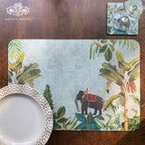 Majestic Elephant Laminated Tablemat