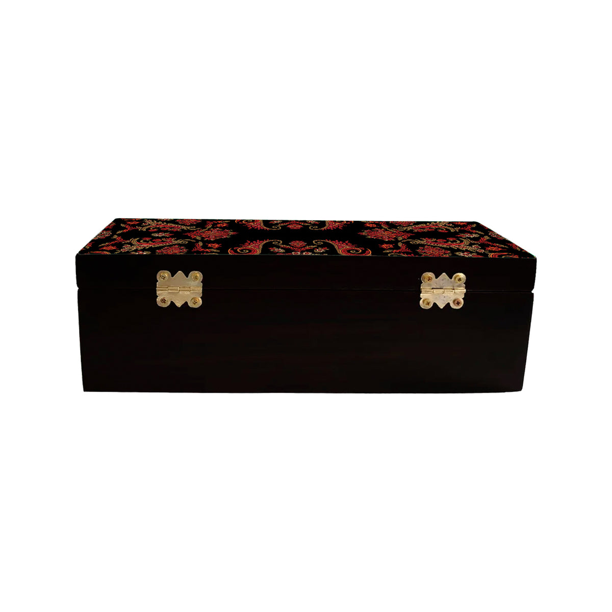 Black Paisley Tea Box
